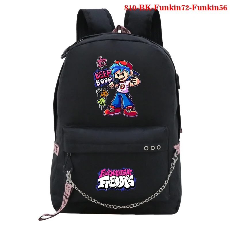 

Рюкзак Funkin для девочек и мальчиков с пятничной ночью, школьные ранцы, милый рюкзак для студентов, женский рюкзак для подростков с USB 2021