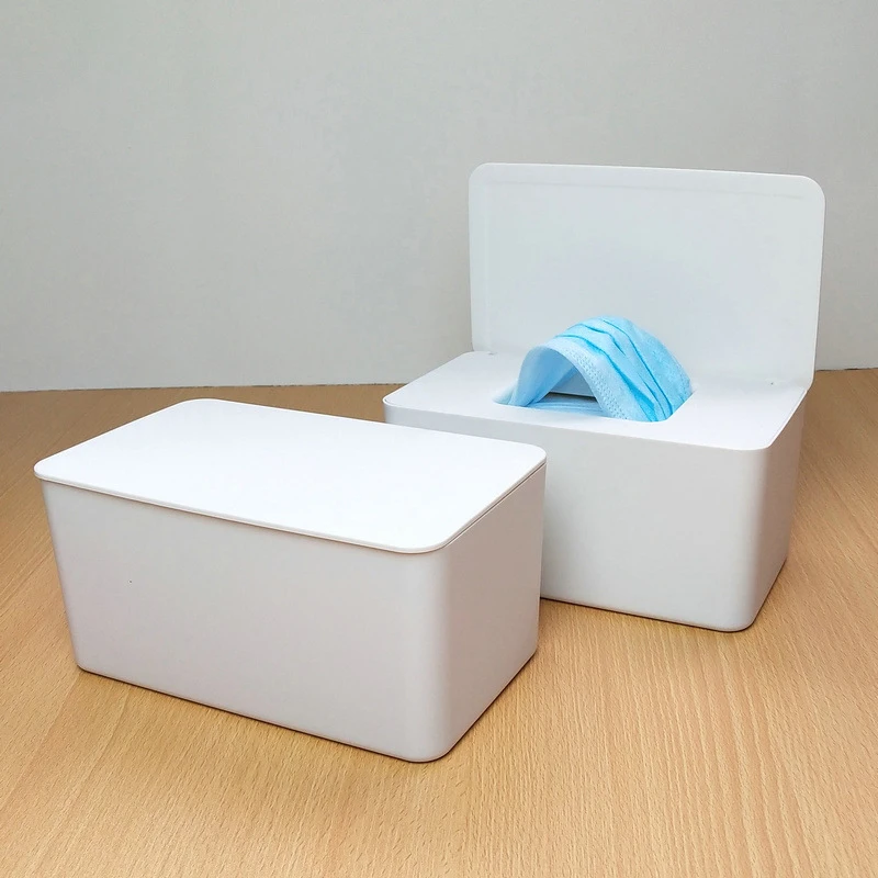 Dustproof Wet Tissue Box With Lid Baby Nappy Wet Tissue Storage Holder Dispenser For Home Car Office Paper Organizer
