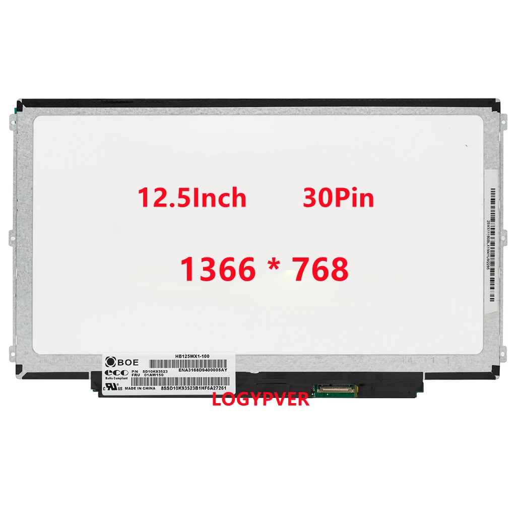 Polegada Hb125wx1100 Hb125wx1201 Lp125wh2-tpb1 B125xtn03 para hp 820 g2 Dell E7240 Tela Lcd Edp 30 Pinos 12.5