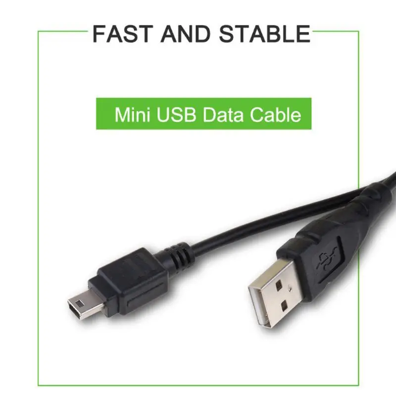 Mini USB kabel, a-male na mini-b 5-pin šňůra USB 2.0 nabíječka kabel pro MP3 MP4 hráč auto DVR GPS digitální kamera