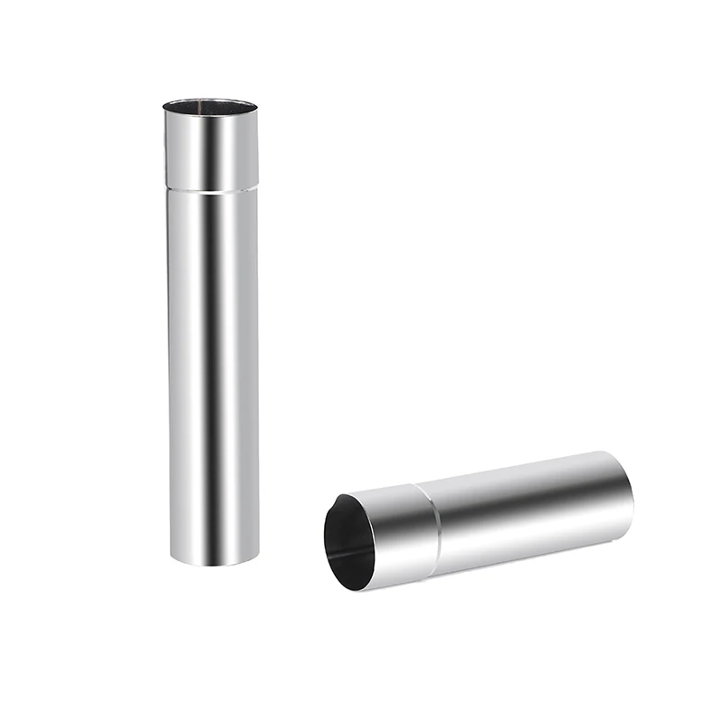 1Pcs Stainless Steel Stove Pipe Chimney Stove Boiler Exhaust Pipe Flue Liner 20cm/30cm/40cm/50cm