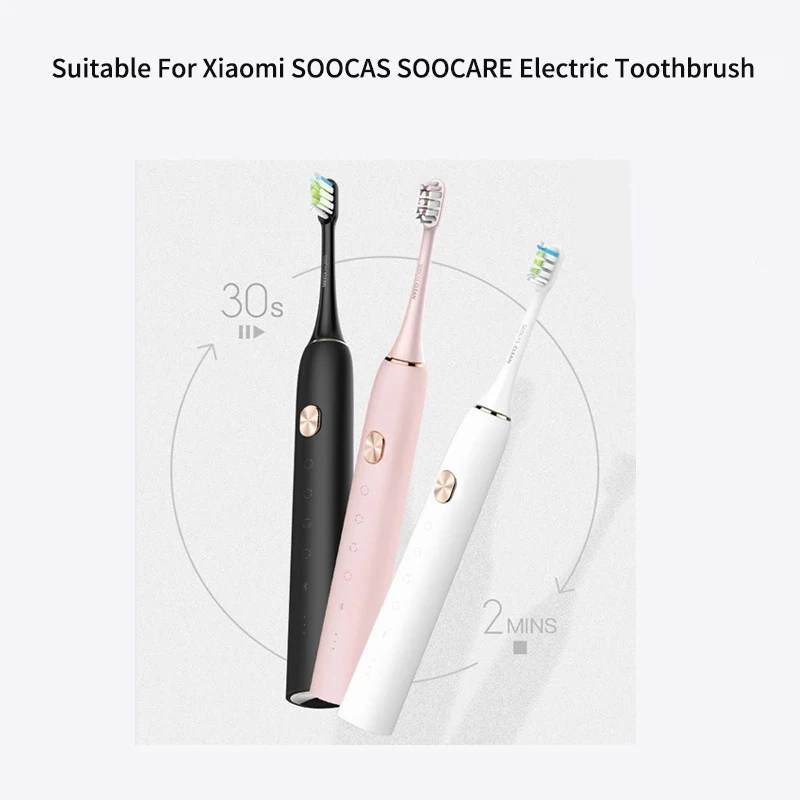 Cabezales de repuesto para cepillo de dientes eléctrico Xiaomi SOOCAS V1, V2, X3, X3U, X5, D2, D3, SOOCARE, cerdas suaves, 9 unidades