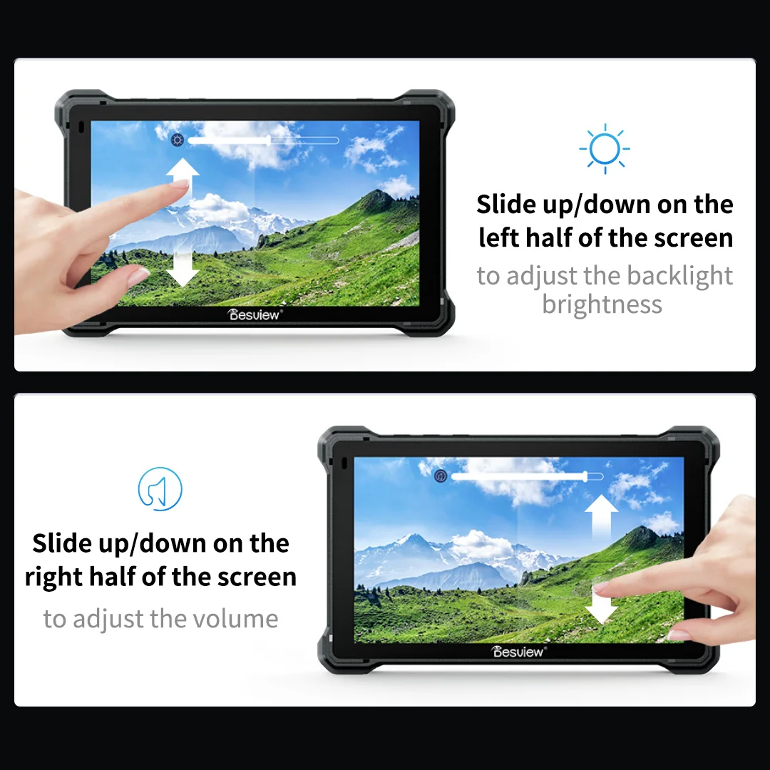 7 inch Camera Field Monitor 4K 60HZ 2800nits HD Touch Screen IPS Camera Monitor HDMI 3G-SDI Input/Loopout Desview R7III/R7SIII
