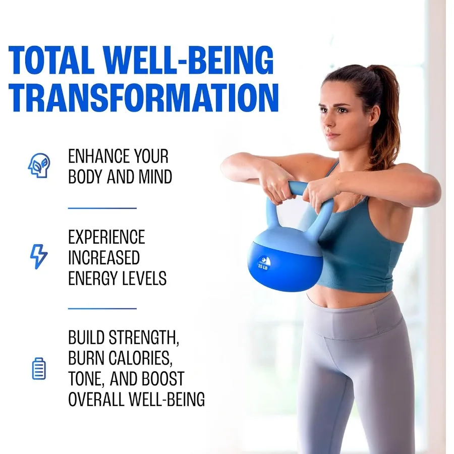 Soft Kettlebells, Kettlebell Sets, Kettle Bell Sets for Women & Men, Safe Strength Training Kettlebells, Kettlebell Weights for