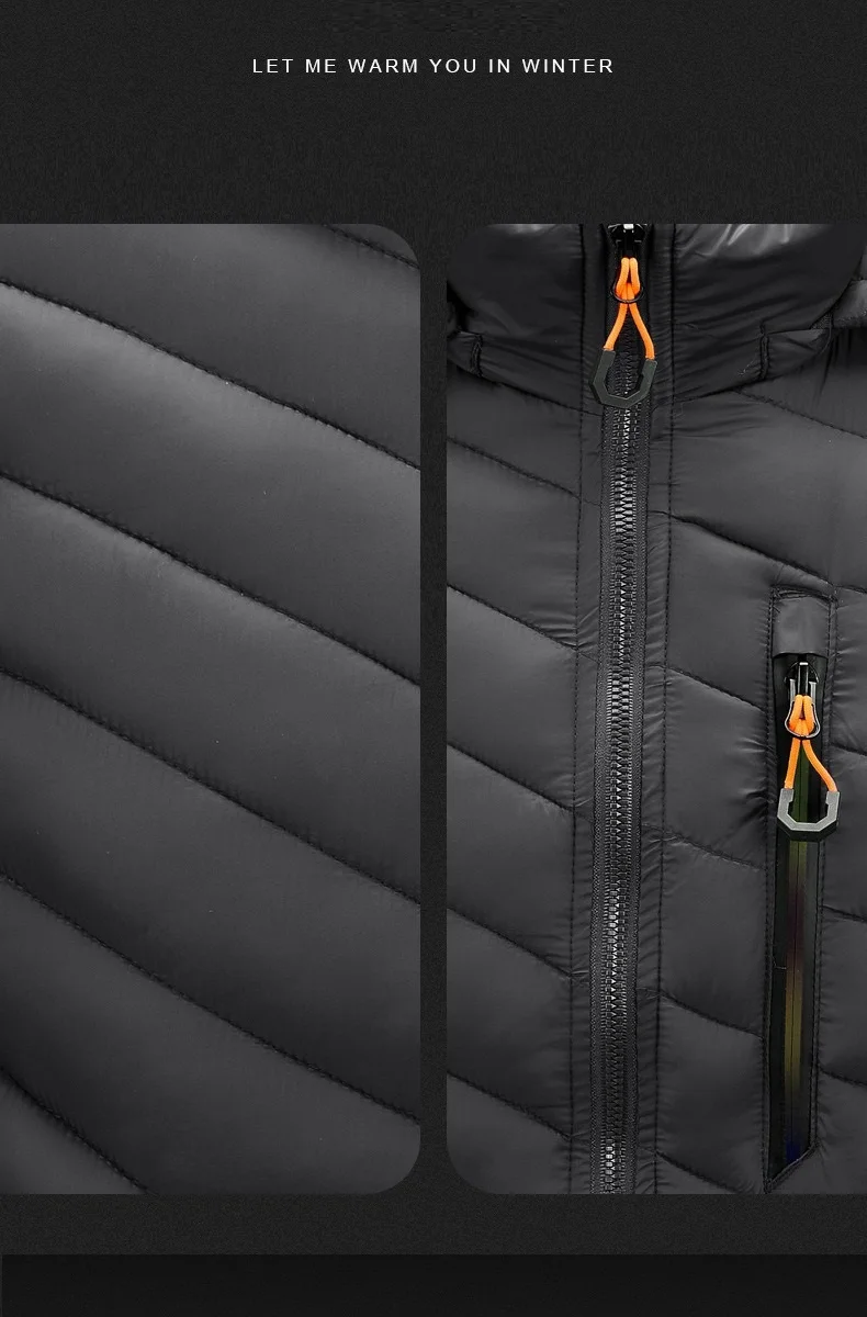 New Autumn Winter Mens Jacket Thicken Jackets Men Coat Men Hooded Windbreak Outwear Oversize 6XL Hoodies Jacket Parkas