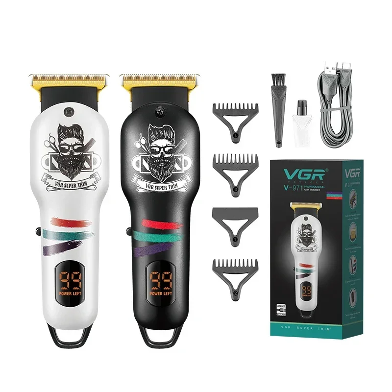 VGR Beard Trimmer Barber Clipper Cordless Professional Rechargeable Hair Trimmer for Men Fireplaces and Stoves Accesories V-971 6