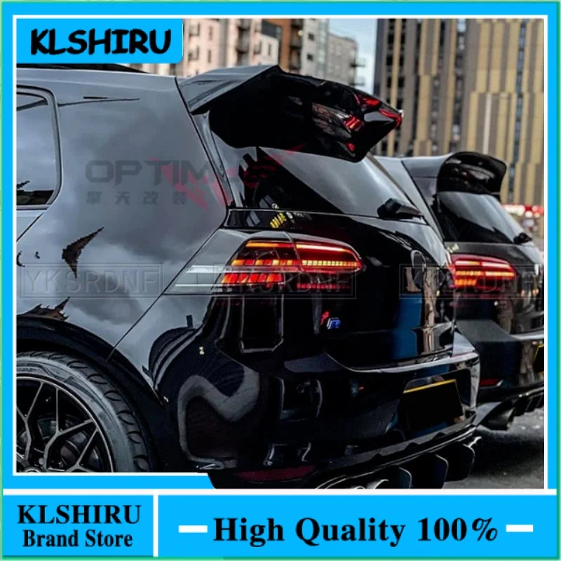 For Volkswagen Vw Golf 7 Mk7 7.5 Gti Gti Spoiler 2014-2019 Abs Plastic Rear Roof Trunk Spoiler Wing