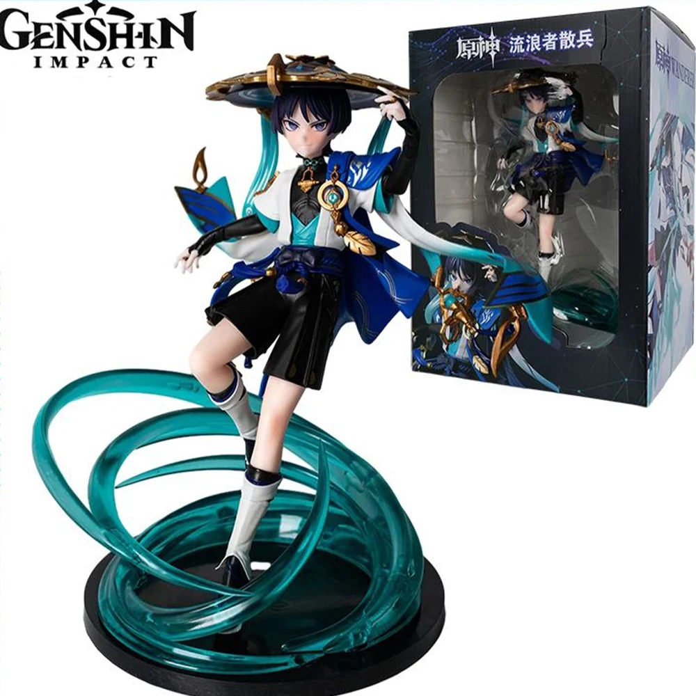 

Genshin Impact Anime Figure Gk Wanderer Action Figure Kawaii Wanderer Figurine Pvc Statue Model Doll Collectible Christmas Toys