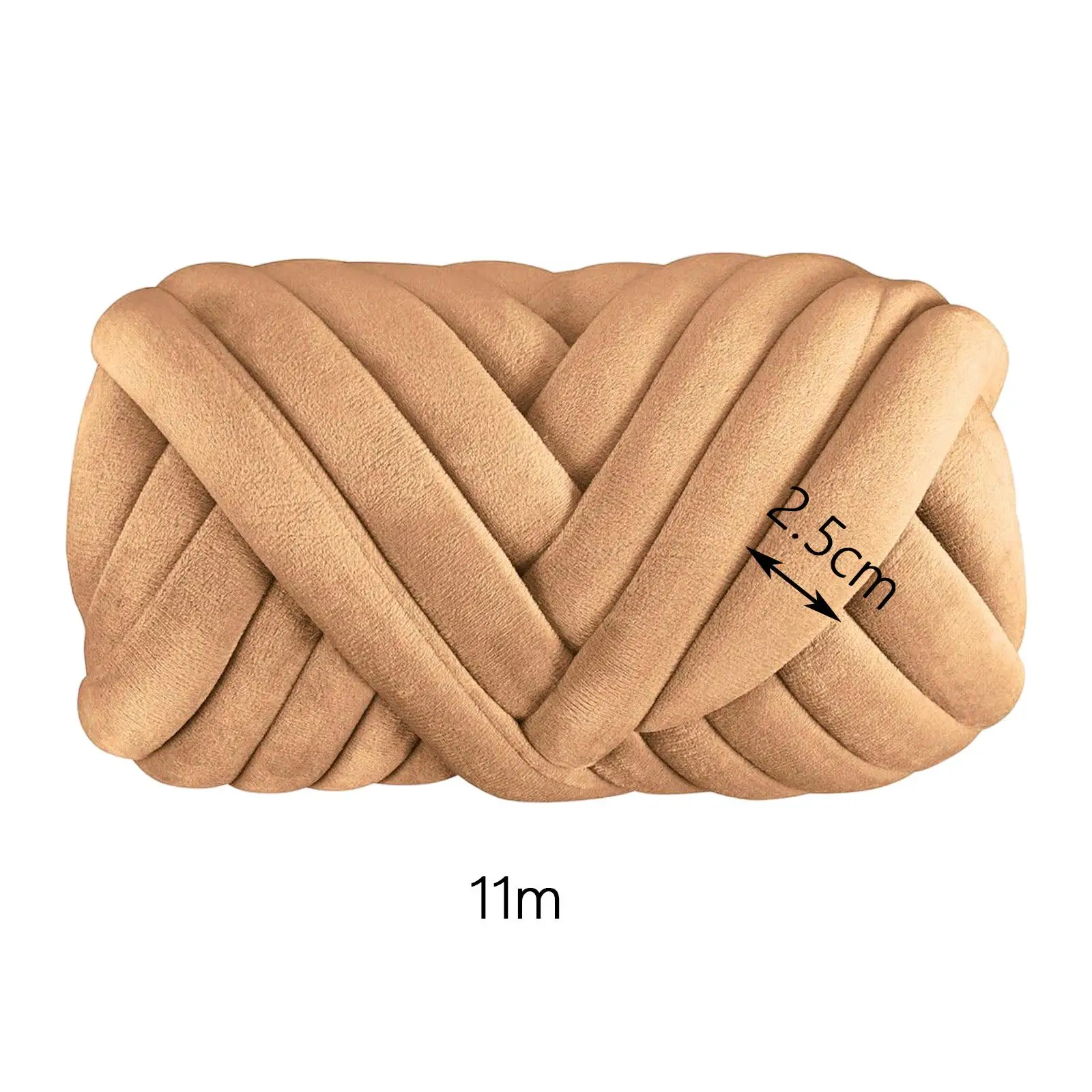 Cotton Polyester Chunky Yarn Jumbo Tubular Yarn Crocheting Tube Giant Soft Yarn Hand Knit Weight Yarn for Throw Blanket Baskets 6