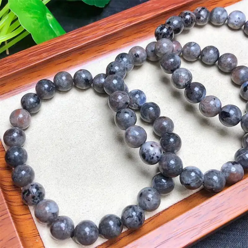 

Natural Yooperlite Bracelet Round Beads Strand Bracelet Jewelry Women Men Healing Energy Jewelry LoversGift 1pcs 8mm