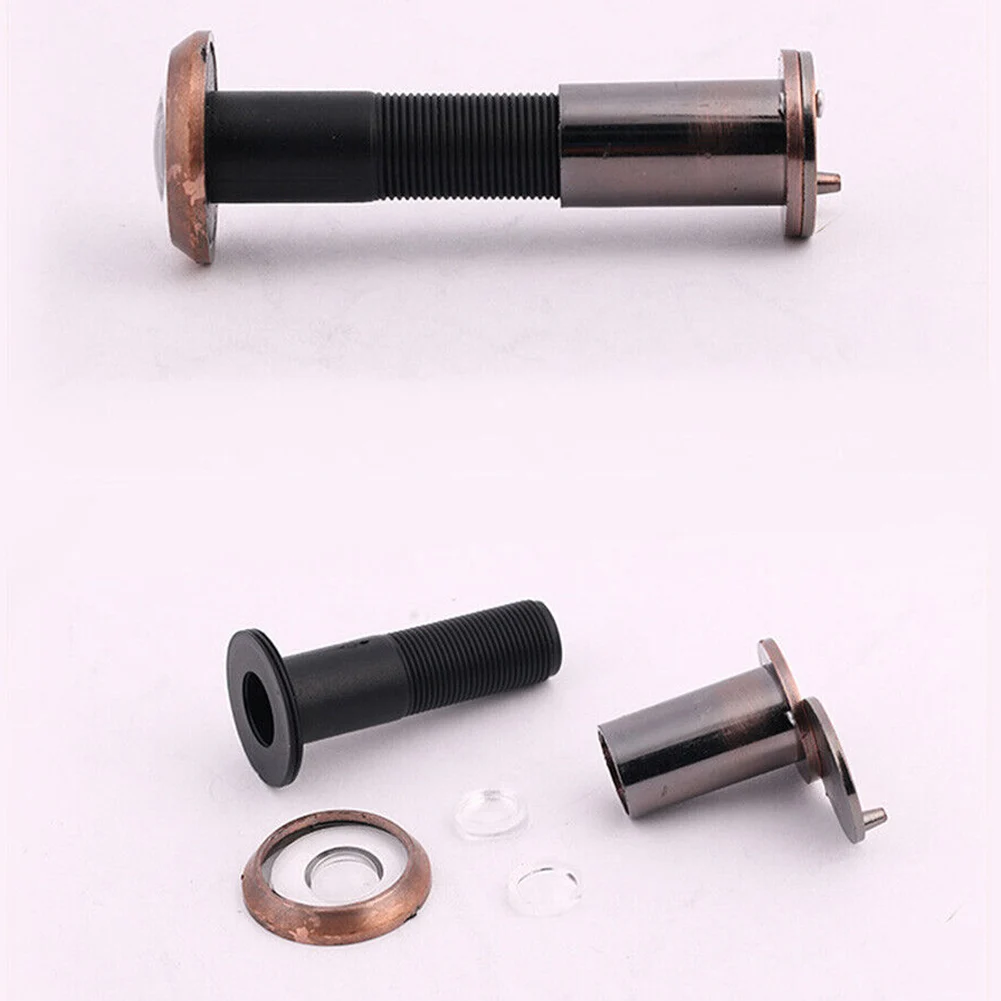 Door Peephole 200 Degree Wide Angle Door Viewer Security Peek Hole Glass Lens Home Improvement Hardware
