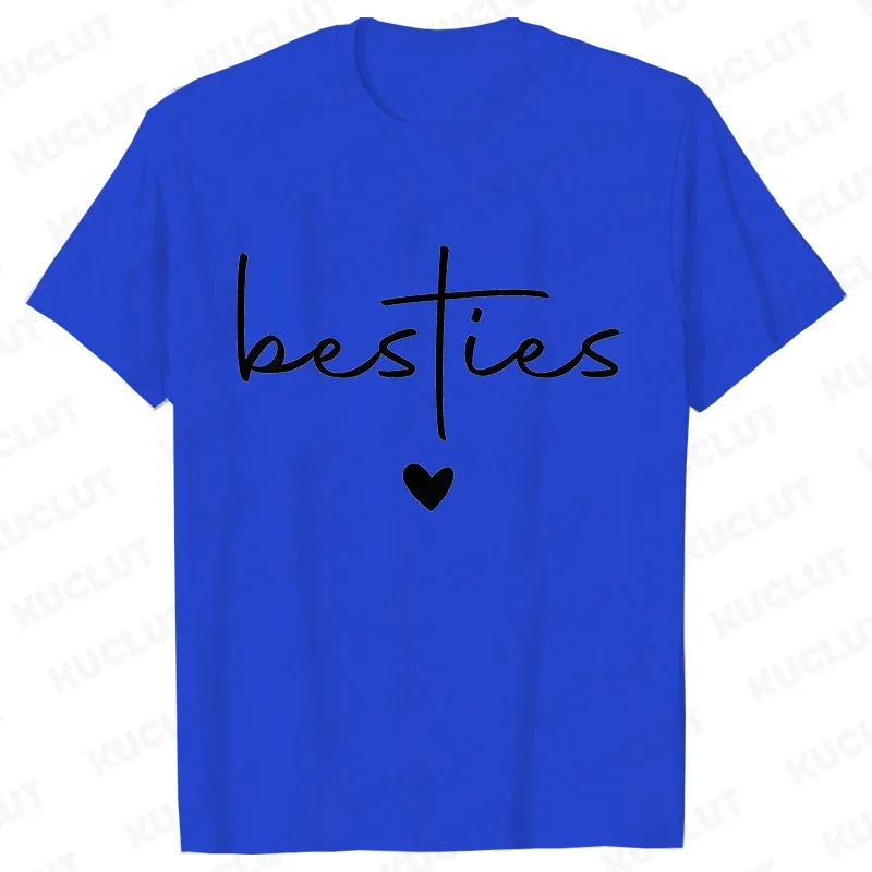 T‐shirt in morbido jersey a maniche corte con scollo rotondo da donna