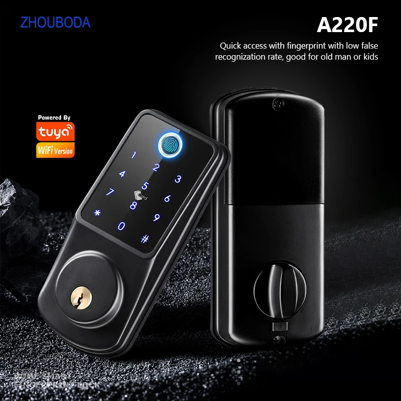 The Best Tuya Wifi Automatic Electronic Lock Fingerprint Biometrics