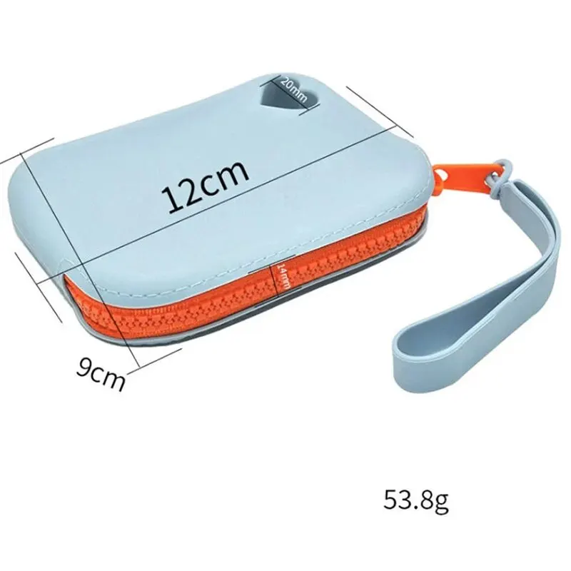 Silicone Cosmetic Bag Silicone Reusable Bags Makeup Storage Pouch Zipper Silicone Cosmetic Bag Waterproof with Zipper Travel Portable Makeup Brush Bag