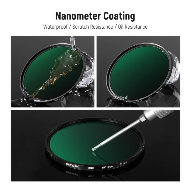 Kit Filtri ND 67mm Neewer - ND16/ND32/ND64/ND1000 Per Fotocamere