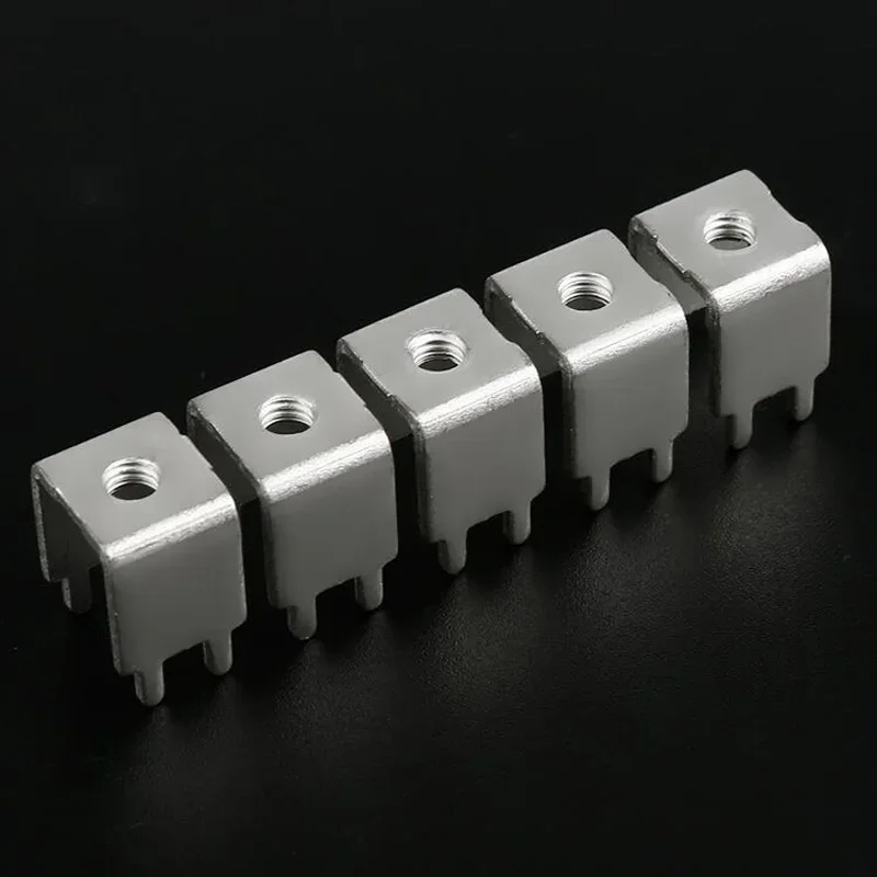 50PCS U Type Power Type Copper Terminal Hardware Stamping Parts Circuit Board Connector PCB-1037 M4 Welding Terminal