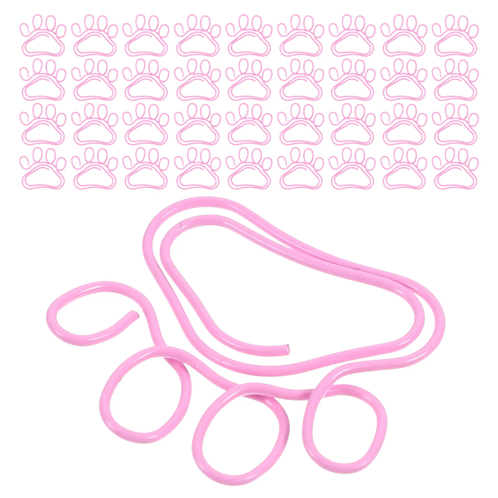 60Pcs 고양이 클립 학생을위한 귀여운 금속 와이어 클로 문서 클립 교사 사무용품 교실 노트 정렬