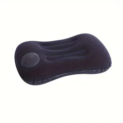 Enhanced Travel Inflatable Pillow for Neck and Waist Support - Compact and Portable Cushion for Home, Office, and On - the - Go Comfort (Navy Blue)