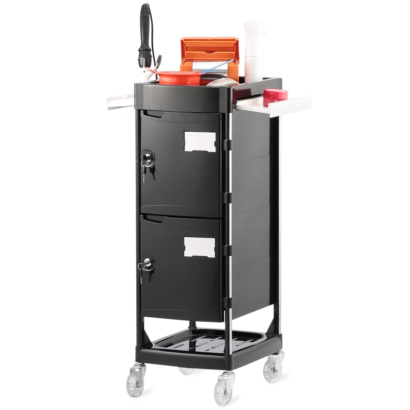 

X10-1 Furniture Hairdressers Modern Hair Salon Products Equipment Four Wheel Rolling Cart Barber Trolley