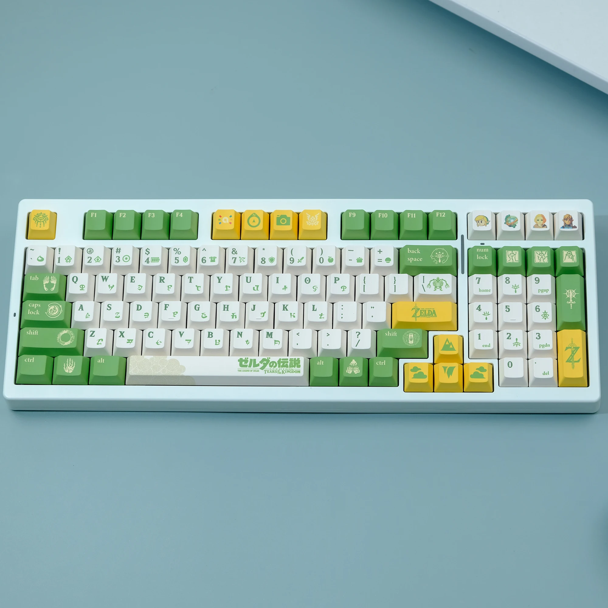 Anime Gaming Keycaps Grupo Pbt Sublimação de Tintura Cherry Profile Keycap Teclado Interruptor mx 151 Chaves Nova Chegada - Imagem 5