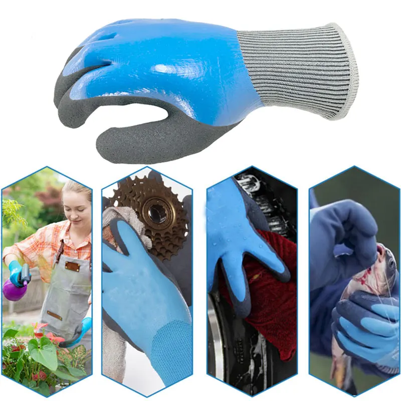 NMSafety – gants de sécurité pour le travail, Anti-froid, Micro-thermique,  isolant en Nitrile, chaud, hiver, jardin, étanche