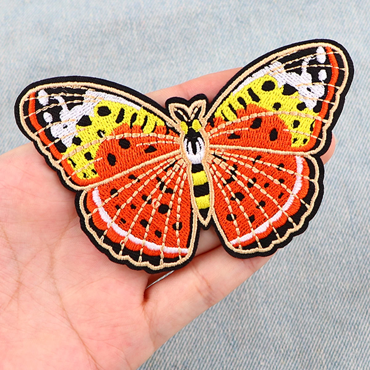 Butterfly Fabric 18pcs Butterfly Iron On Patches 9 Style Butterfly - Foto 5