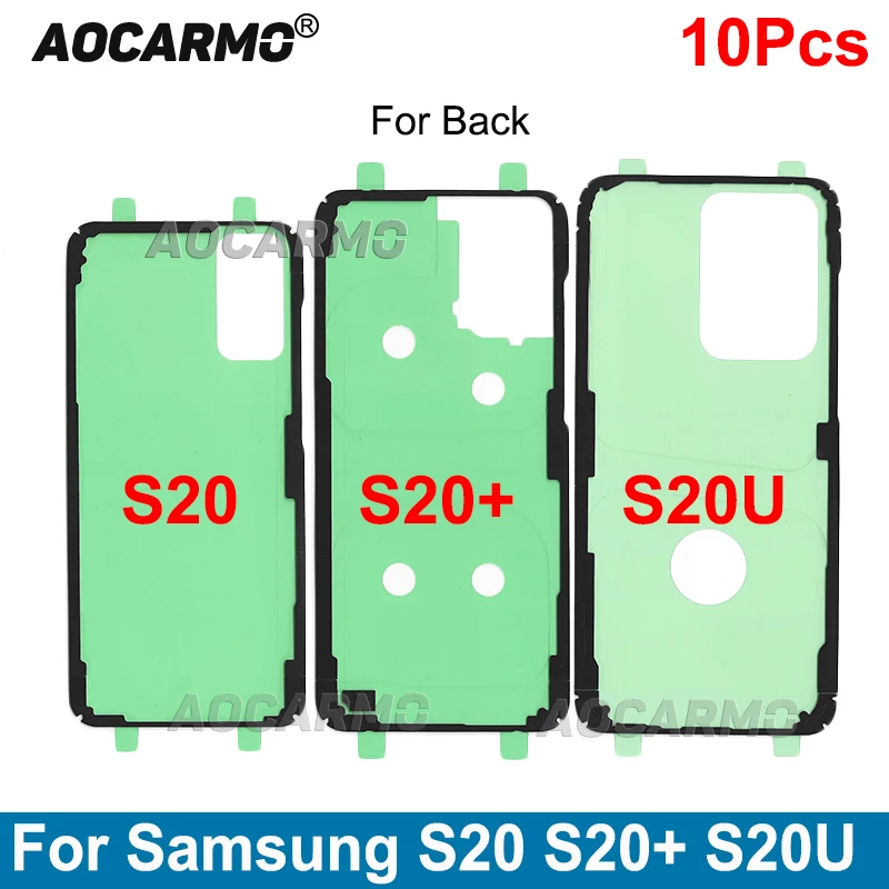 

Aocarmo 10Pcs Back Adhesive Battery Cover Frame Waterproof Sticker Tape Glue For Samsung Galaxy S20 Ultra Plus S20+