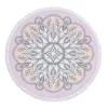 New Indian Mandala Round Beach Towel Microfiber Water Absorbent Bath Towels Bohemian Printed Tapestry with Tassel 3