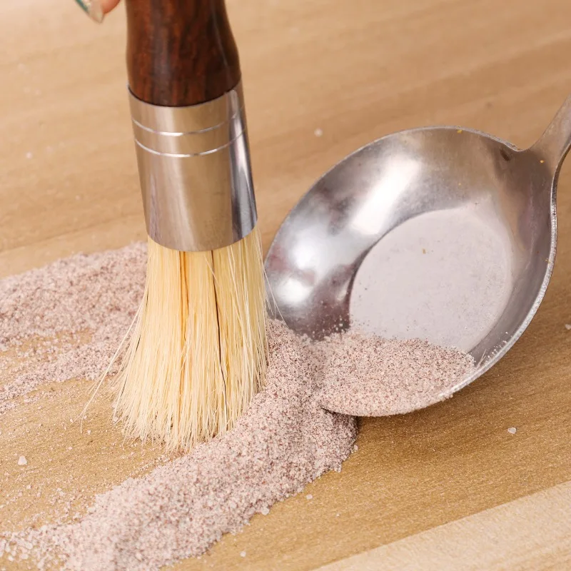 Vintage Espresso Machine Cleaning Brush with Solid Wood Handle and Natural Bristles - Coffee Grinder and Machine Accessory