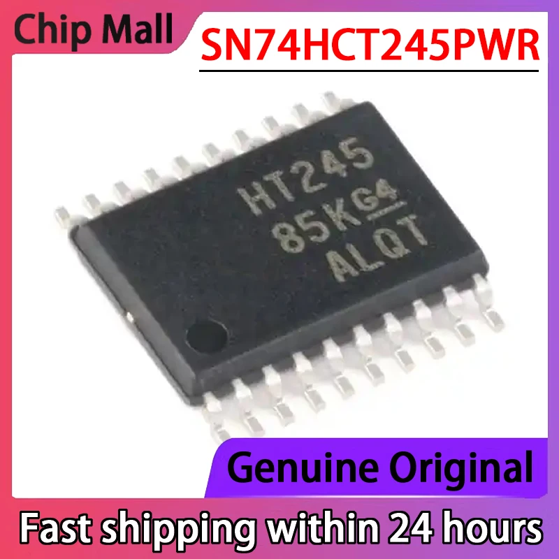 

10PCS New Original SN74HCT245PWR Silk Screen HT245 TSSOP20 Three State Output Eight Way Bus Transceiver Chip