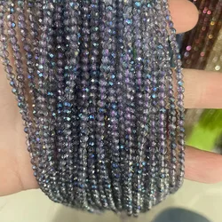 Faceted Crystal Glass Small Round Beads - 2.8mm 3strands (BTLan)