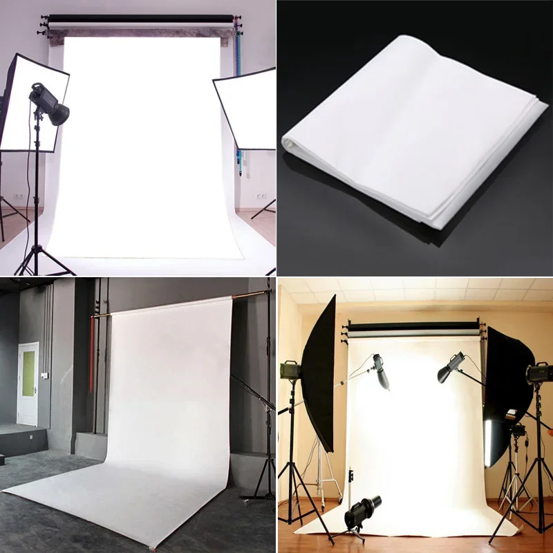 1 Pcs Portable Durable White Vinyl Photography Backdrop Cloth Studio Photo Background Props photo backdrop