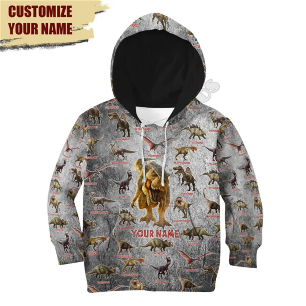 

Personalized Name Love Dinosaur 3d printed Hoodies suit tshirt zipper Pullover Kids Suit Sweatshirt Tracksuit/Pants 08