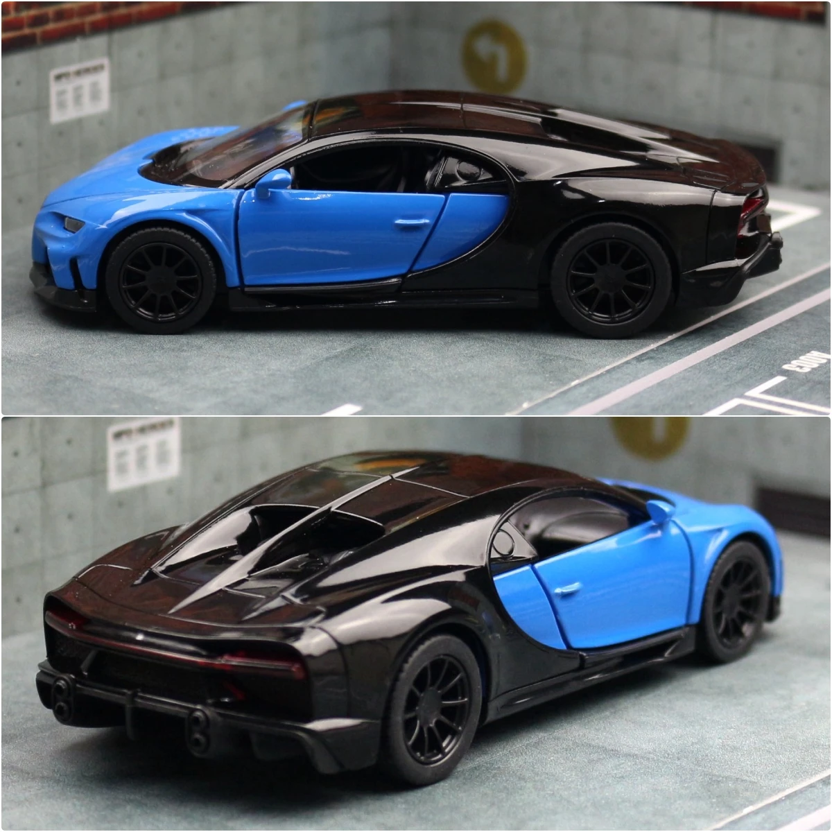 KiNSMART Toy Car Model 1/38 Bugatti Chiron Super Sport Racing Alloy Diecast Miniature Vehicle Collection Gift For Children Boy 4
