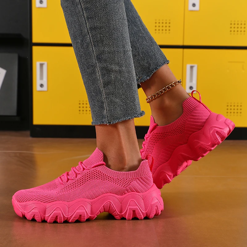 Summer Women High Quality Shoes Thick Soled Sneakers Comfortable Walking Outdoor Luxury Tenis Fashion Trend Casual Mesh Shoes