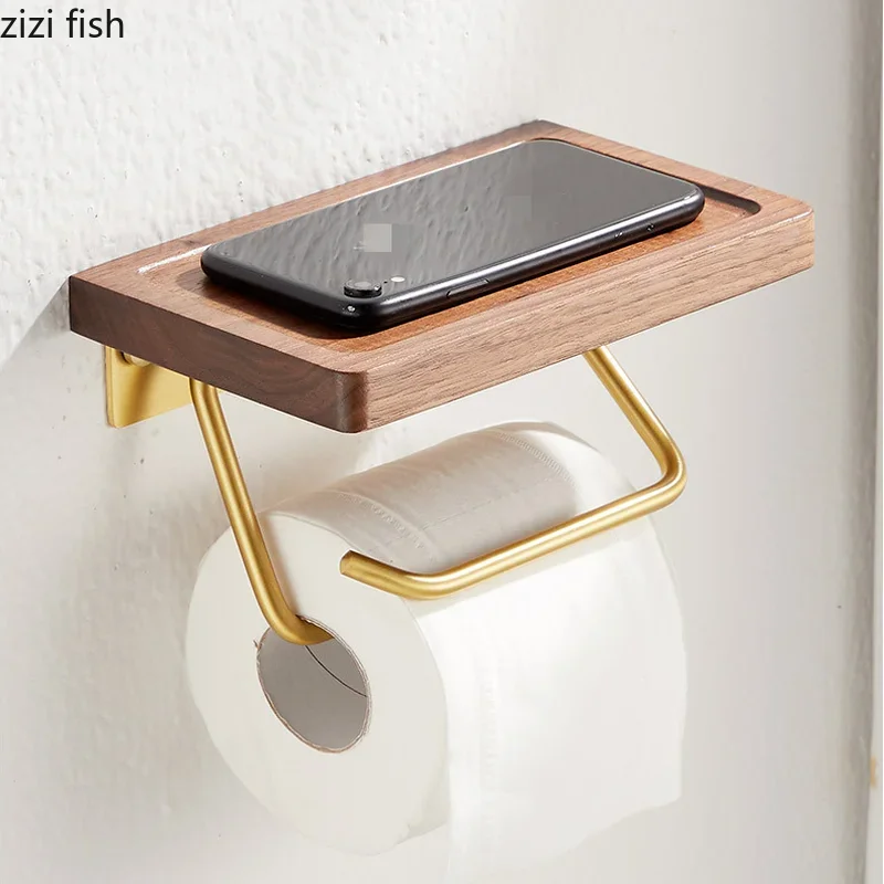 Paper Towel Tissue Toilet Paper Holder Rack Wall-mounted