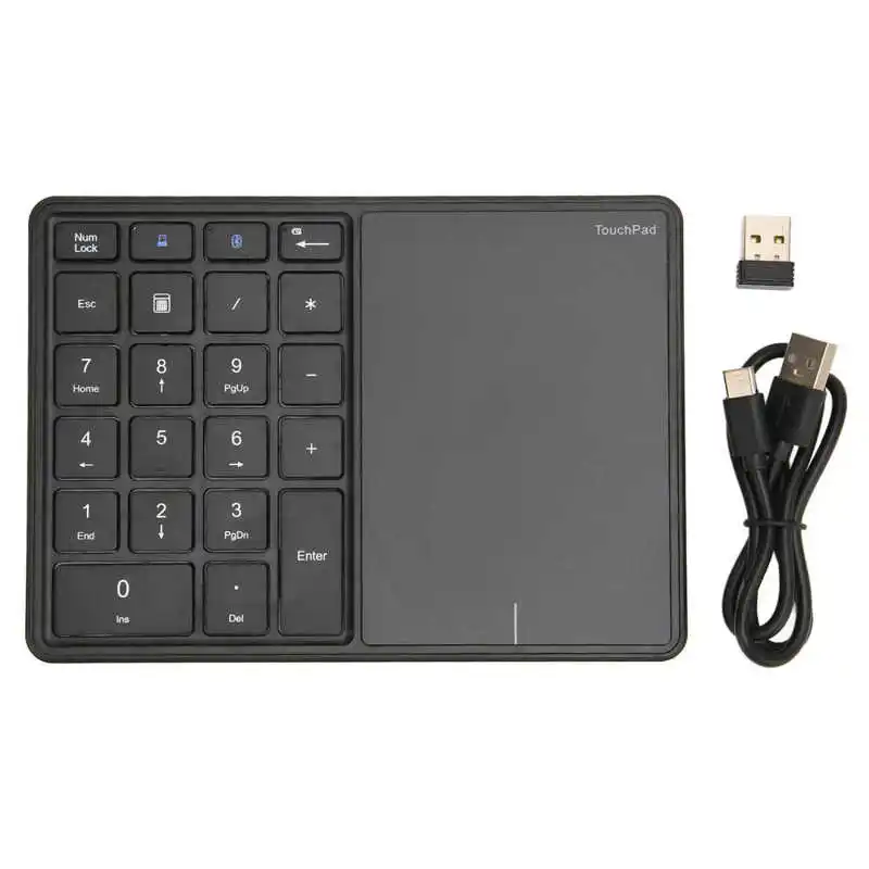 Wireless Numeric Keypad 22 Keys Ergonomic Design 2.4g Wireless Dual