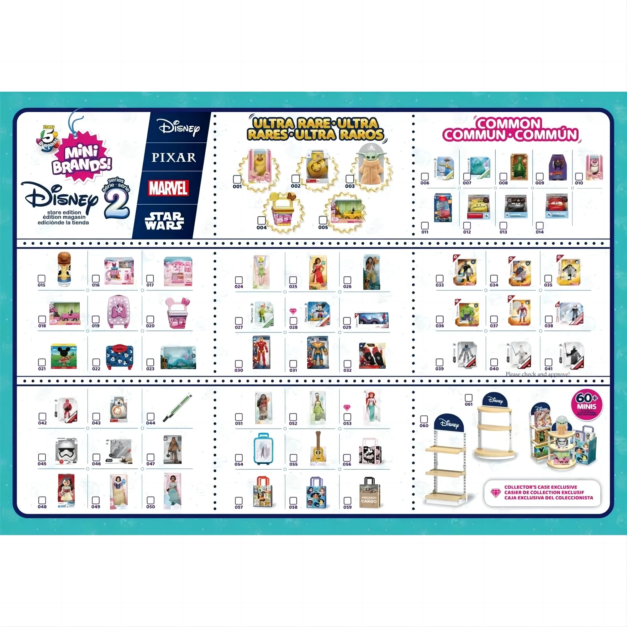 Mini Brands 5 Surprise Disney by ZURU (2 Pack)  Exclusive Disney  Store Edition, Mystery Capsule Real Miniature Brands Collectibles Toys for