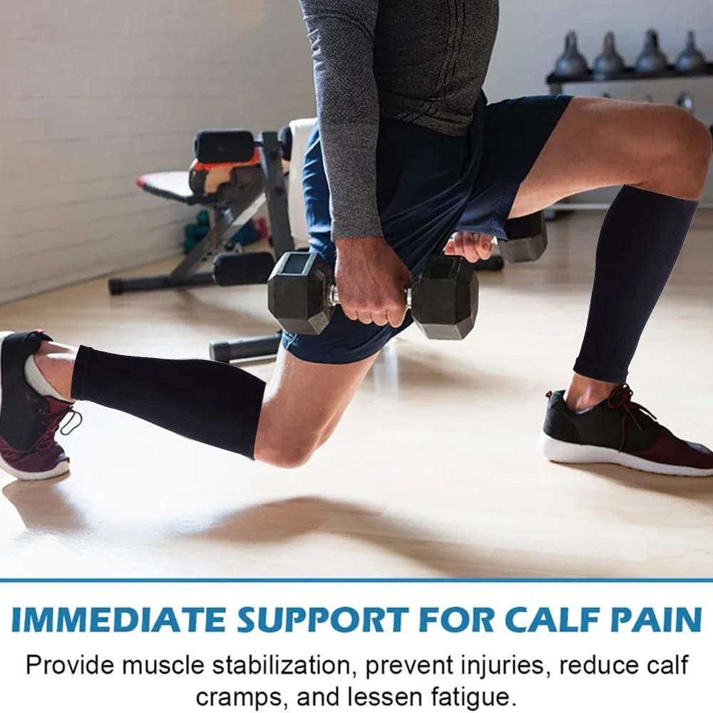 Calf Compression Sleeves Men & Women Calf Support Leg Compression Socks Shin Splint & Pain Relief 1Pair