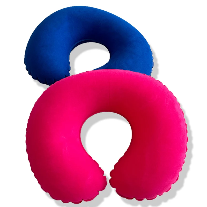 Premium Inflatable C-Shaped Travel Pillow – Portable, Foldable, Orthopedic Neck Support Pillow for Outdoor Comfort
