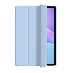 Enhanced Tablet Case Cover, TPU Softshell - Trifold Stand with Sleep/Wake Function, 11 - inch for Infinix XPAD 30E (Ice blue)