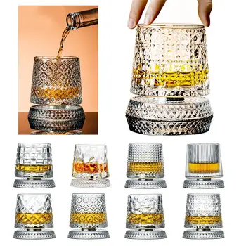 Rotating Crystal Whiskey Glasses 1