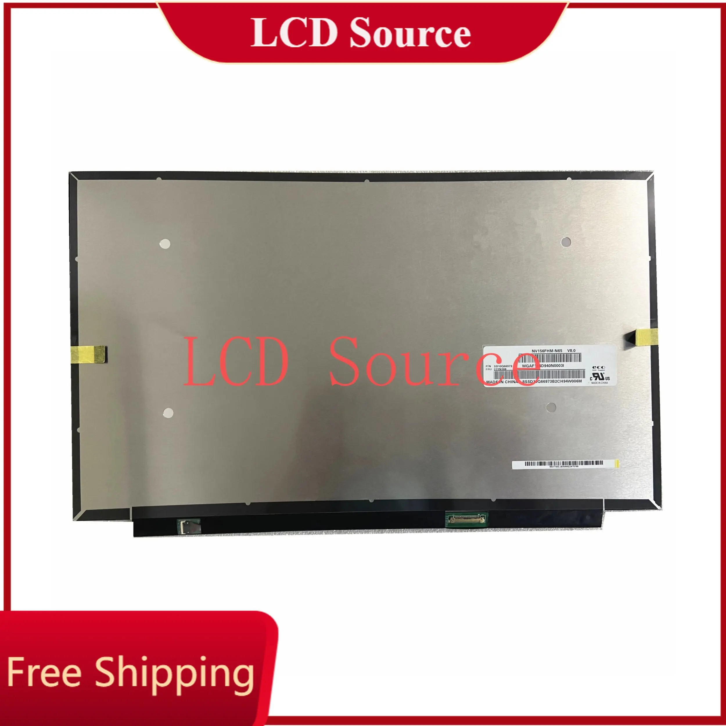 Dalle écran 15,6" LED NV156FHM-N47 V8.0 - IPS 30 Pins - 1920x1080 - Mat Ou Brillant - Visiodirect