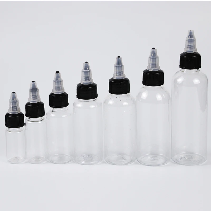 5-250ml Squeeze Dropper Bottles Plastic Eye Drop Bottle Twist Top Cap Liquid Paint Ink Dispenser Glue Applicator