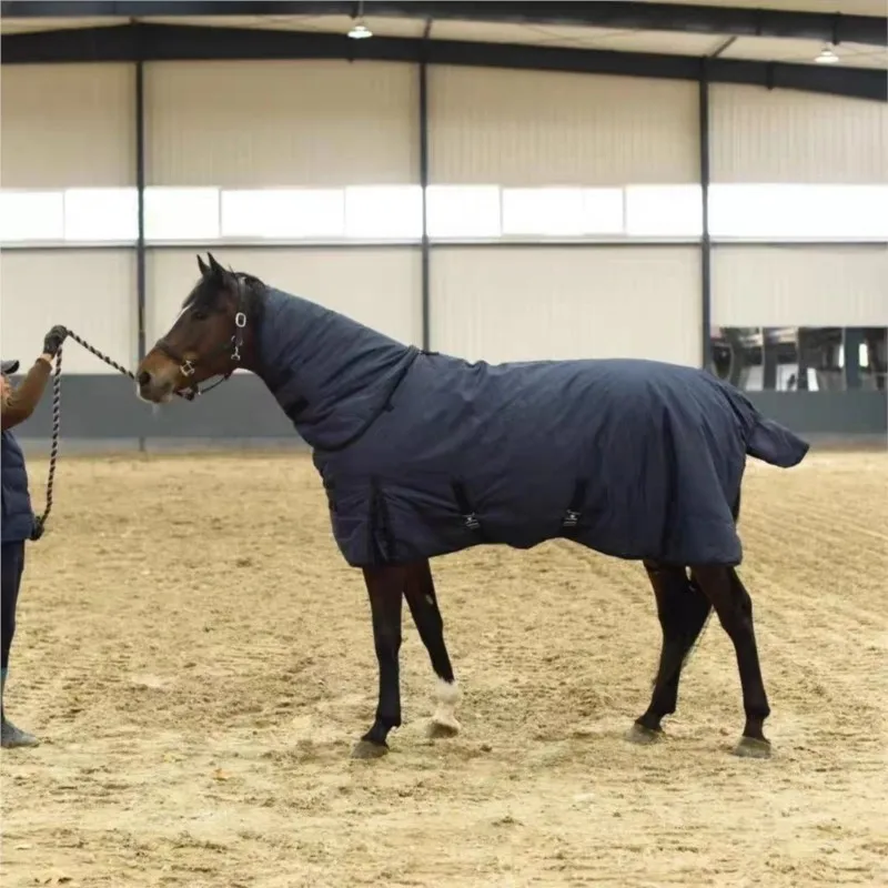 New Winter Windproof Vest With Cotton, Horse Riding Training Outfit, Cold Proof Vest With Scarf And Cotton, Cold Resistant