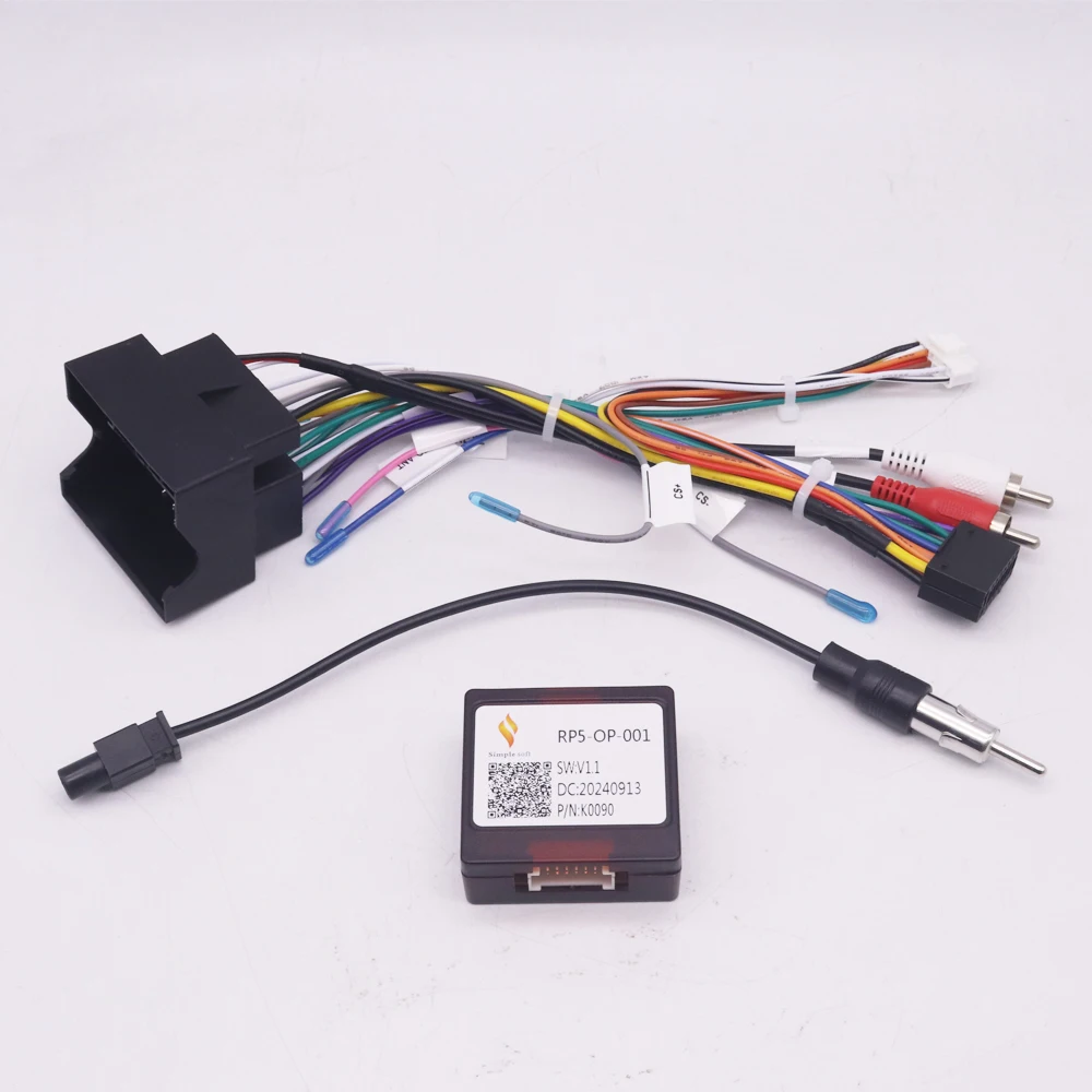 Cablaggio cavo autoradio 16 pin con presa connettore di alimentazione CANBus Adattatore CAN Bus per Opel Corsa F  34