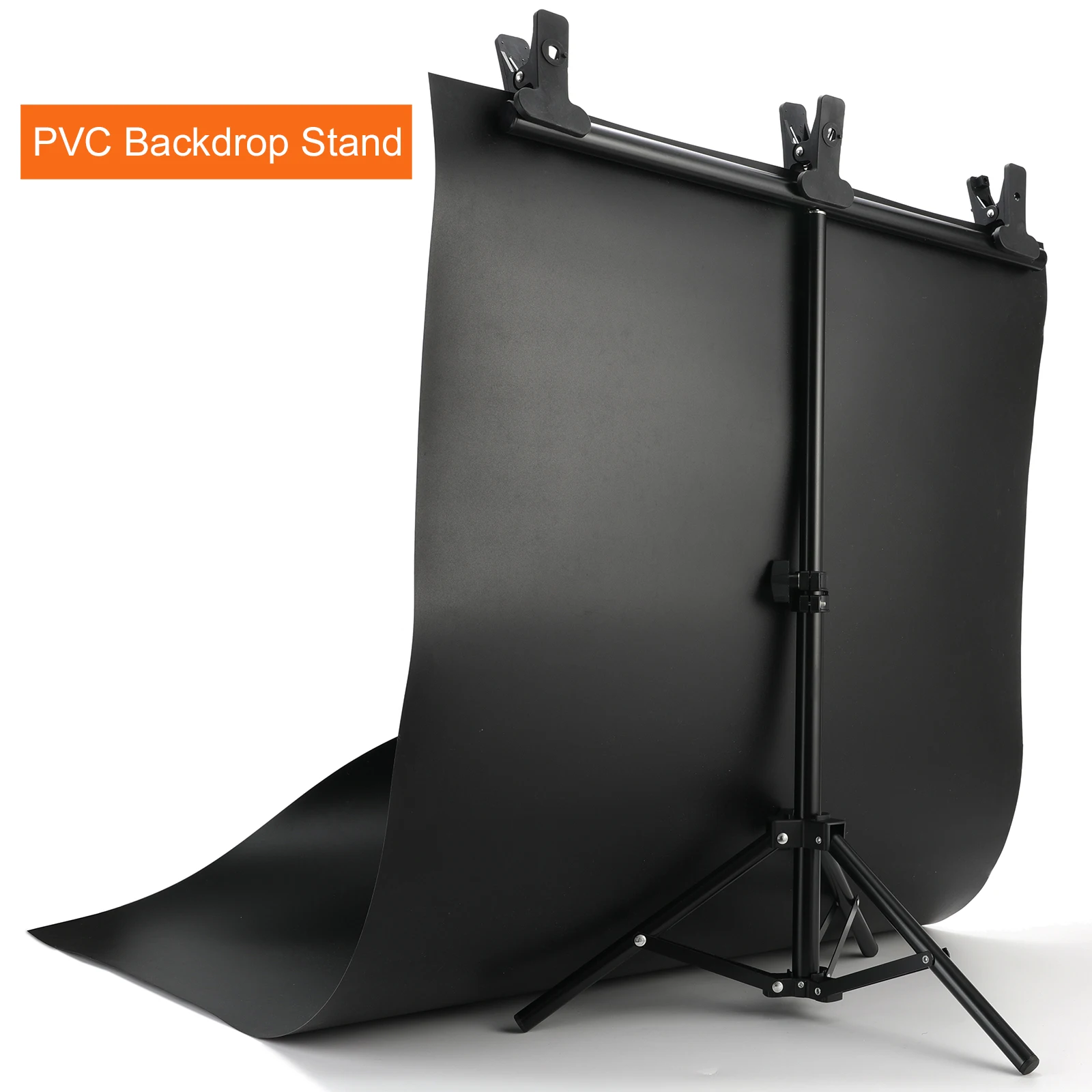 

Photography PVC Backdrop Background Support Stand System Metal Backgrounds for Photo Studio 68cm Backdrop & 3pcs Clamp