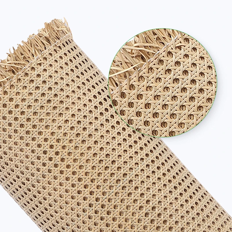 Multiple Sizes Plastic Rattan Octagonal Decoration Cane Webbing Real Indonesia Rattan Wall Decor Furniture Repair Material