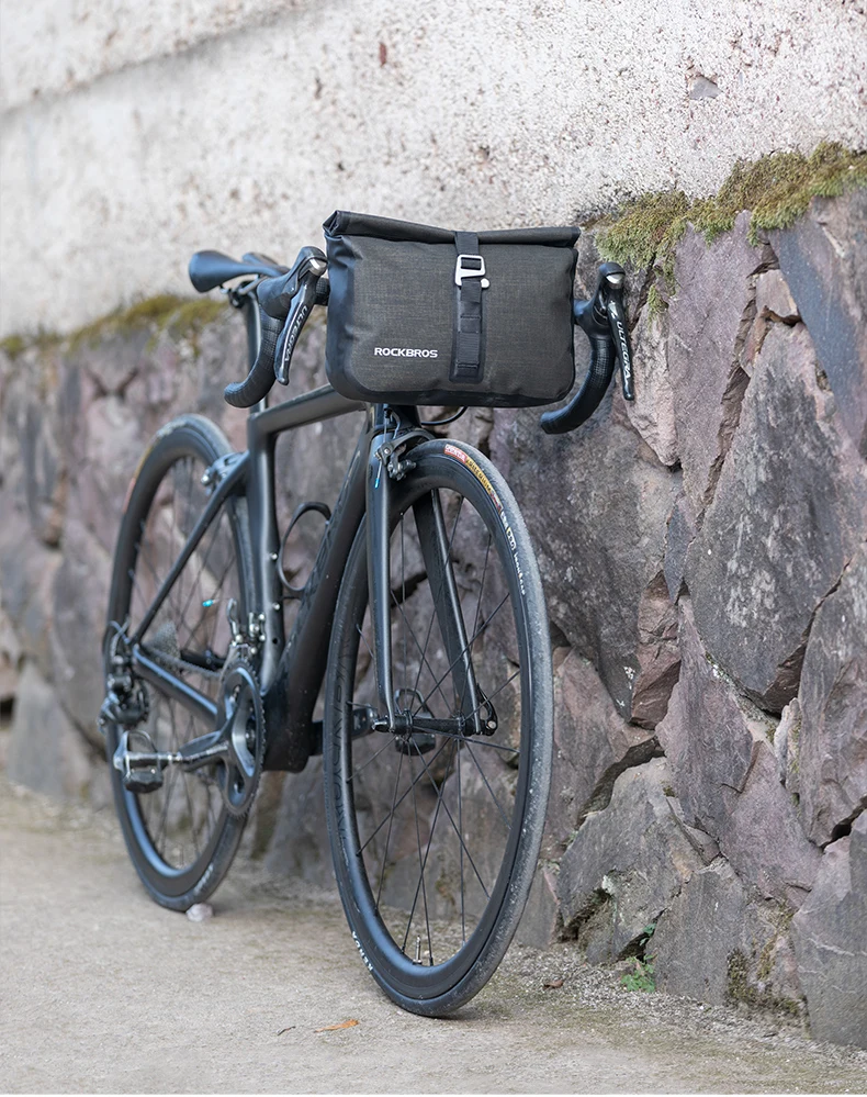 ROCKBROS 5-6L Bicycle Bag Waterproof Front Reflectice Tube Bike Bag MTB Large Capacity Handlebar Bag Front Frame Trunk Pannier