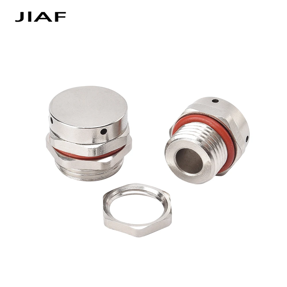 1PCS With Nut Metal Waterproof Vent Plug M5 M8 M10 M12 M16 M18 M20 Nickel Plated Brass Screw In Protective Breathers Vent Valves